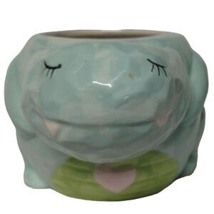 Whimsical Cupboard  Tea Rex 3D Ceramic Tea Mug‎ / Cup 16 oz Blue green Color